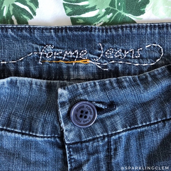 ForMe Tailored Jeans 4 pocket button shorts - Picture 3 of 5